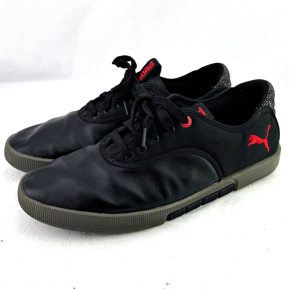 PUMA Sport Lifestyle Funist Black Red Fashion Men's Sneaker 188503 01 Sz 11